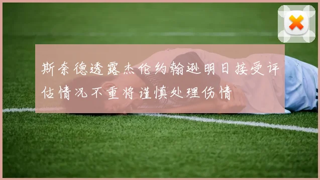 斯奈德透露杰伦约翰逊明日接受评估情况不重将谨慎处理伤情