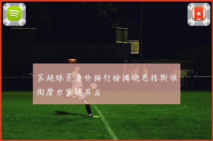 苏超球员身价排行榜揭晓恩格斯领衔摩尔紧随其后